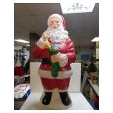 Vintage Blow Mold Santa Claus Light Up (Untested)