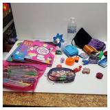 Gel Pens, (3) Young Girl Journals, Staplers And