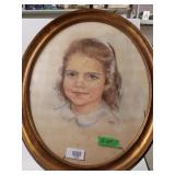 Little Girl Colored Drawing