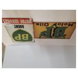 BP Motor Oil Signs