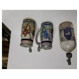 Avon Beer  Steins(2), Syfo Siphon Bottle