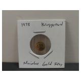 1978 Krugerrand Miniature Gold Token