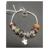 Art Murano Halloween Bracelet - Marked 925