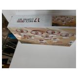 17 Piece Porcelain Coffee Set