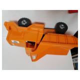 Orange Dump Truck