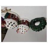 Light Up Christmas Igloo & Ceramic Wreath