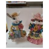 Easter Rabbits Figurines