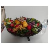 Fruit Basket W/ Fake Fruit