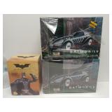 Batmobile Model Kits & Batman Mini-Statue