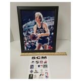 Larry Bird Signed Framed Photo W/COA - 8"×10"