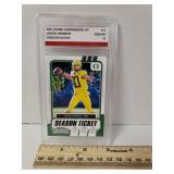 Justin Herbert Graded Football Card - 2021 Oregon