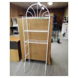 White Metal Over The Toilet Shelving Organizer