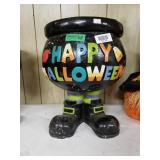 "Happy Halloween" Flower Pot Or Candy Bucket With