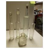 Tall Glass Bottles & Lavoris Bottle