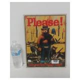 Smokey The Bear Metal Sign