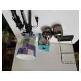 Curling/flat Iron, Trash Can, Necklace/earring