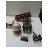 Paperweight Cannons, Autographed Baseball, Wooden
