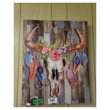 Decorated Cow Skull Picture