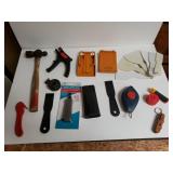 Assorted Tools - Chalk Liner, Scrapers, Ball Pein