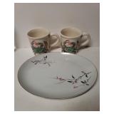 Plater & 2 Mugs