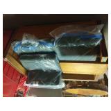 Wood Frame Sofa w/attached Wooden Tray & Cover