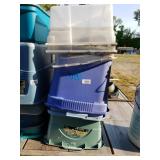 (6) Assorted Storage Containers- Missing Lids