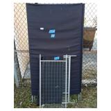 Wire Hanger Rack With Black Cloth Cover