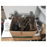 Car Parts, Shop Lamp, And Vacuum Bag