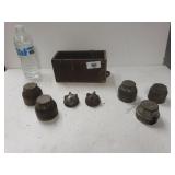 Hub Cap Covers And Wooden Box