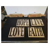Rolling Pin Wall Decorations And "Hope, Live,