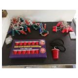 (2) Red Cup Party Lights (Battery Operated), Red