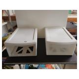(2) Sterilite Plastic Storage Drawers (One