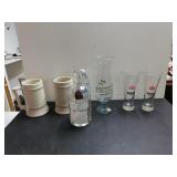 Glass Drinkware, Seacrets Spiced Rum Jug, (2)