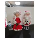 Mr And Mrs Claus Decorations - Knitted Outfits