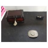 Jewelry Chest With Key, Folding Jewelry Holder,