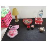 Valentines Day Box And Toy Story Tin, Clay Roses,