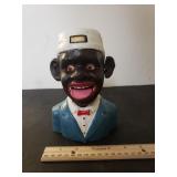 Cast Iron Black Americana Bell Boy Bank