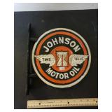 Cast Iron Johnson Motor Oil Wall Sign