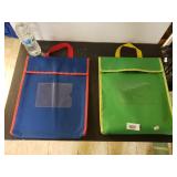 (2) Student Book Pouches - One With Contents