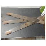 (3) Metal Lawnmower Blades