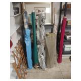 (6) Rolls Of Assorted Materials And Collapsible