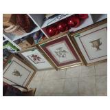 (4) Framed Picture s