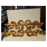 Gold Colored Bow Wall Decor
