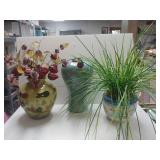 Vases W/ Fake Plants