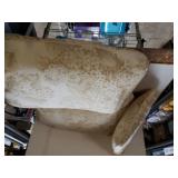 Tan/white Flower Print Pillows