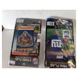 NY Giants Mini Flag & 2 Sided Chicago Bears Flag