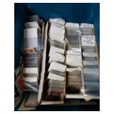 Tote Full Of Football & Baseball Trading Cards