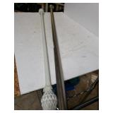 Metal And White Curtain Rod