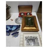 Colts Rally Ashtray, Ashtrays, Blue Glass Boat.