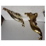 Gold Peacock Statues